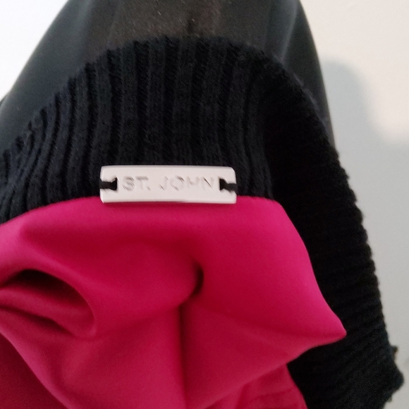 St. John Satin Bomber Jacket - Picture 9 of 11